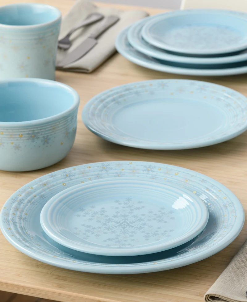 Fiesta Sky Snowflake Classic Dinner Plate, Exclusively at Macy's