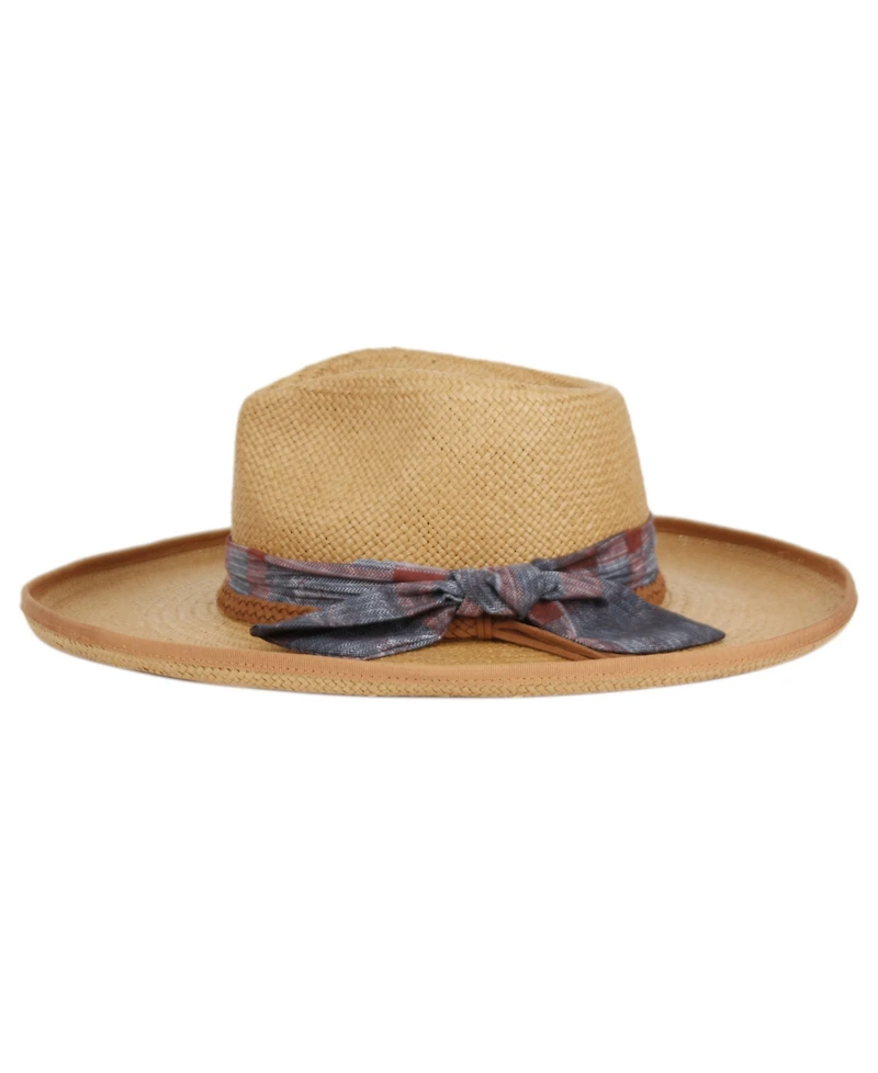 Angela & William Upturned Wide Brim Fedora Hat
