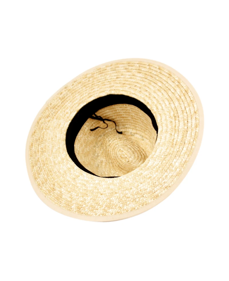 Angela & William Straw Panama Fedora Hat