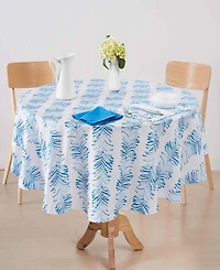 Izod Seagrass Stripe Water-Resistant Indoor and Outdoor Tablecloth