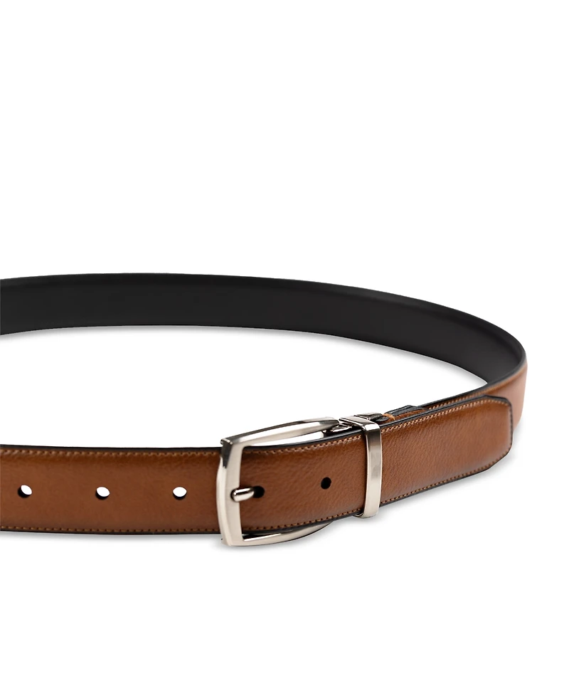 Club Room Men's Reversible Pebble Belt, Created for Macy's