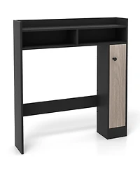 Over the Toilet Bathroom Cabinet Floor Storage Organizer with Adjustable Shelves