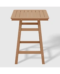 WestinTrends 5-Piece Hdpe Outdoor Patio Dining Bar Bistro Table Set with Counter High Stools