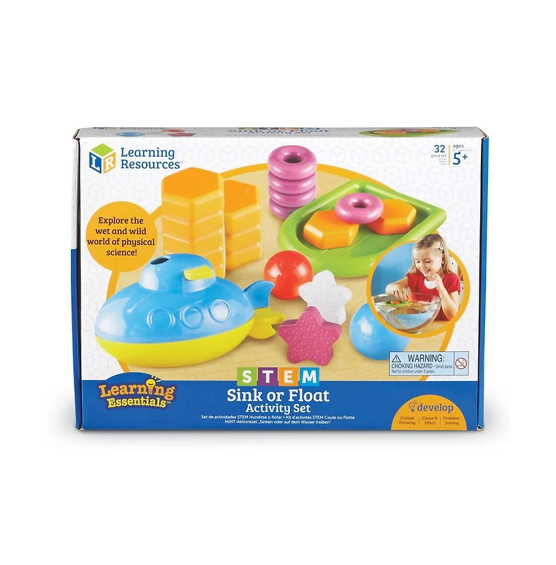 Learning Resources Sink or Float Stem Activity Set - 32 Pieces