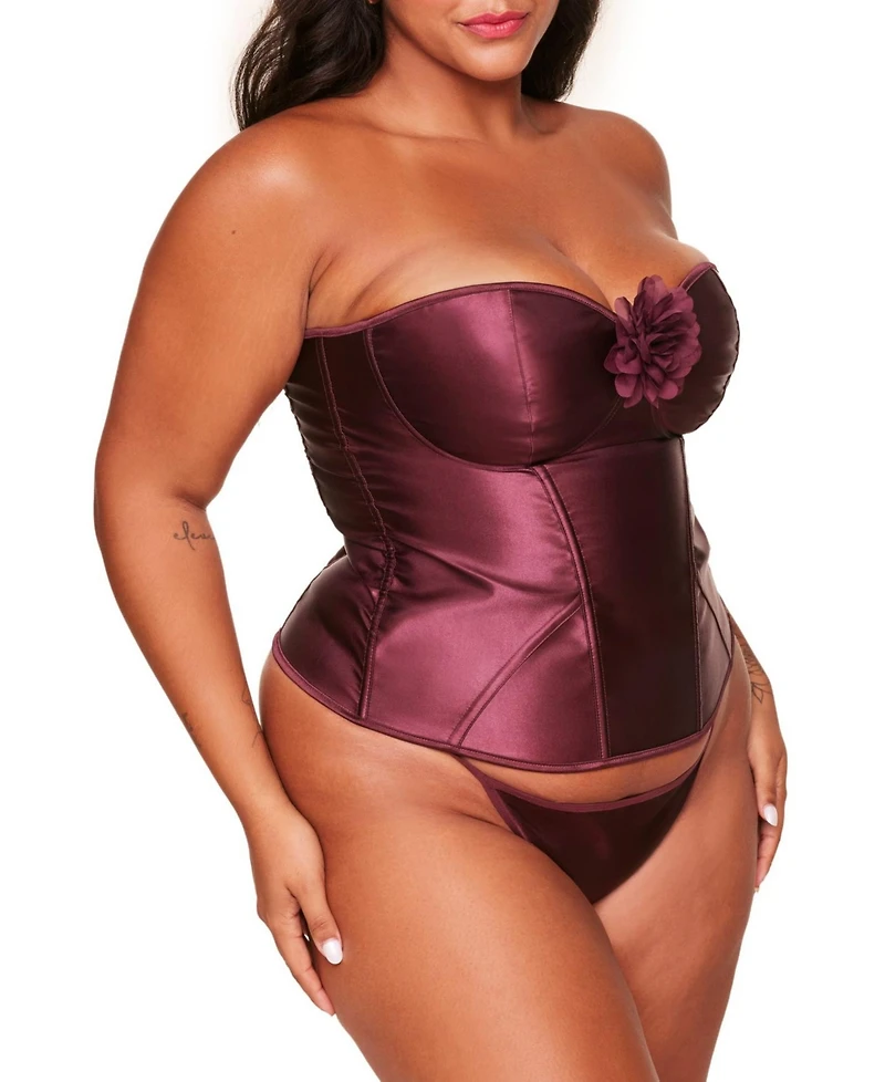 Adore Me Women's Laurin Corset & G-String Set