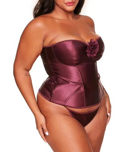 Adore Me Women's Laurin Corset & G-String Set