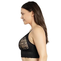 Parfait Women's Mia Wire-Free Padded Lace Bralette, Rio Red, 38B