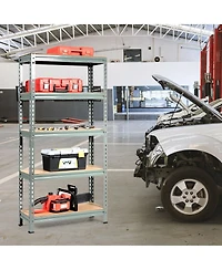 5-Tier Steel Shelving Unit Storage Shelves Heavy Duty Rack