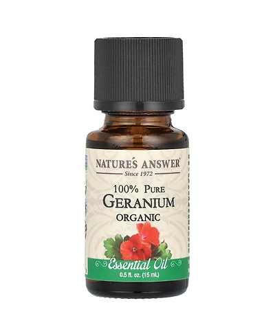 Nature's Answer 100% Pure Organic Essential Oil Geranium