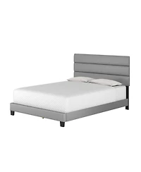 Boyd Sleep Piedmont Leatherette Upholstered Platform Bed Frame with Adjustable Headboard - No Box Spring Required