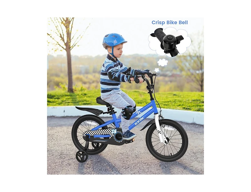 Slickblue 16 Inch Kids Bike with Removable Training Wheels