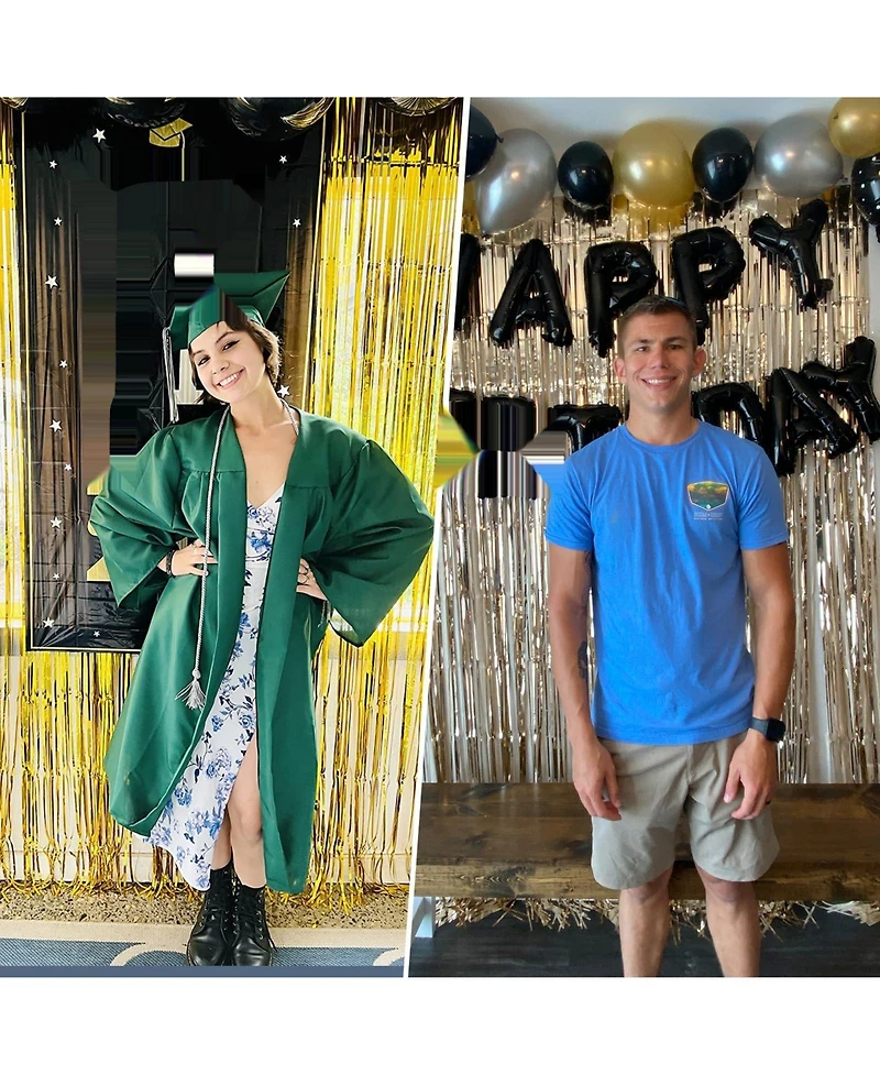 4-Pack Curtain Photo Booth Backdrop Streamers Party Decorations