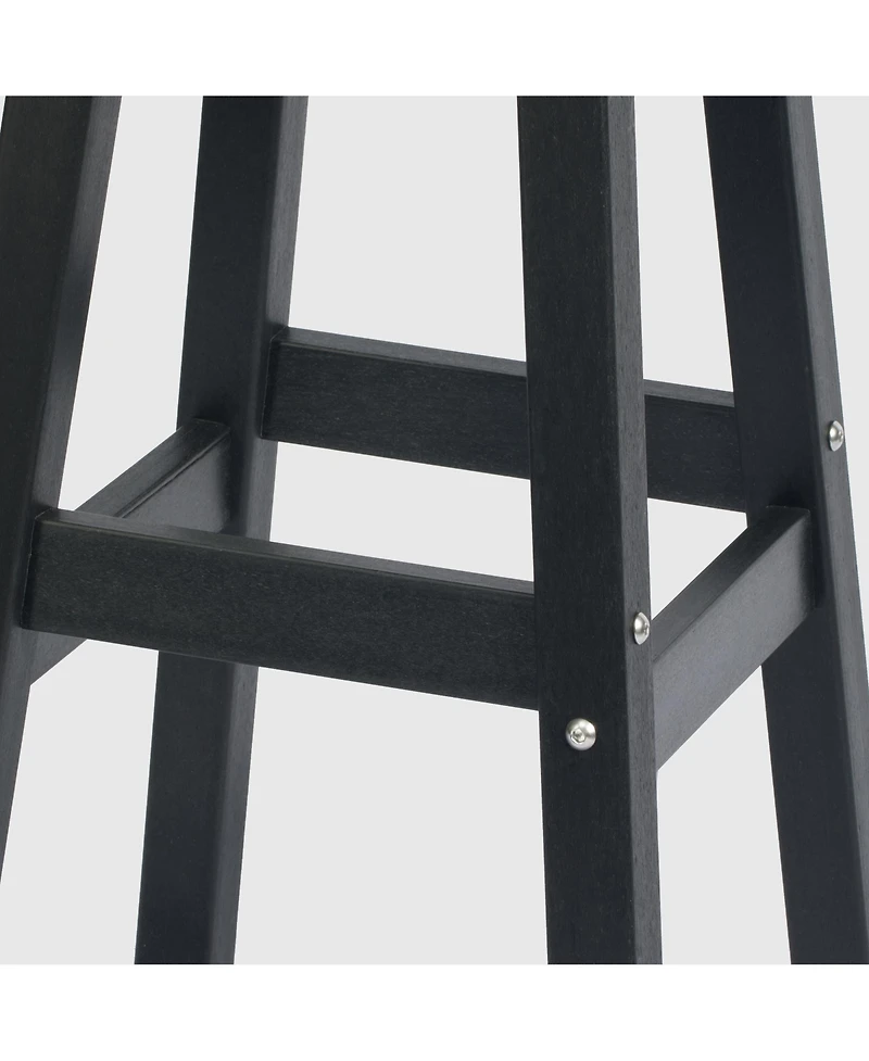 WestinTrends 24" Hdpe Outdoor Patio Round Counter Height Stool Set of