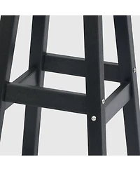 WestinTrends 24" Hdpe Outdoor Patio Round Counter Height Stool Set of