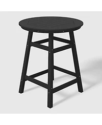 WestinTrends 5-Piece Hdpe Outdoor Patio Dining Bar Bistro Table Set with Counter High Round Stools