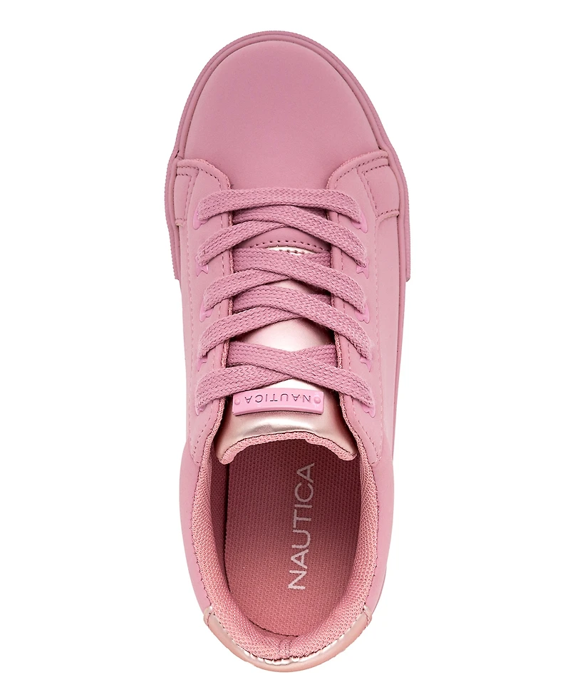 Nautica Little and Big Girls Steam Lace Up Sneakers