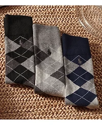 Polo Ralph Lauren Men's 3-Pack Argyle Dress Socks