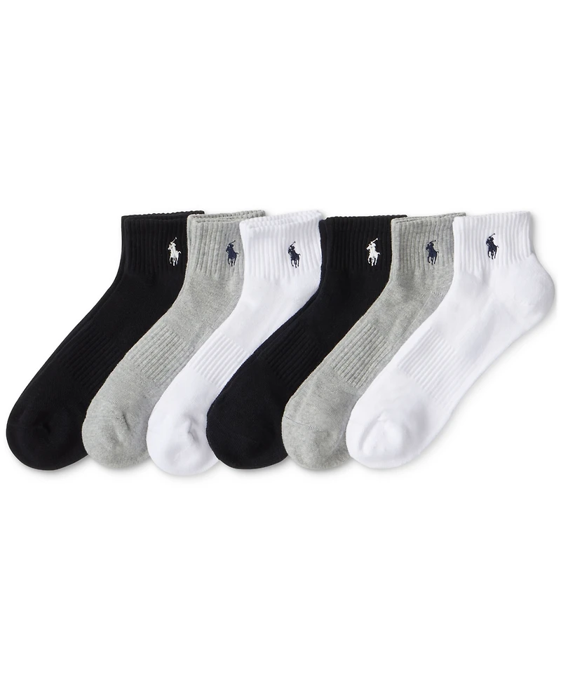 Polo Ralph Lauren Men's 6-Pk. Performance Sport Quarter Socks