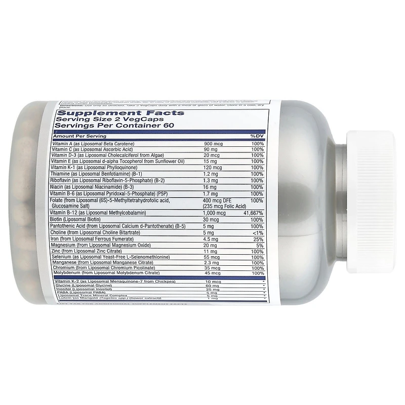 Solaray High Potency Liposomal Multivitamin Women's 50+