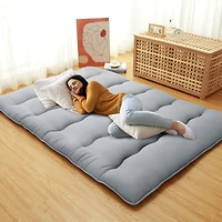 Caromio Queen Size Futon Mattress Floor Mattress Pad Portable Dorm Sleeping Pad, 60"x 80"