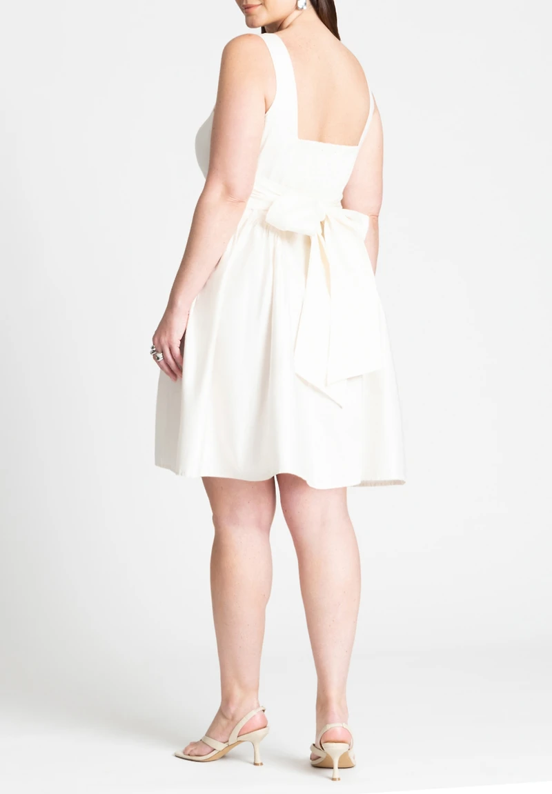 Eloquii Women's Plus Bow Back Mini Dress