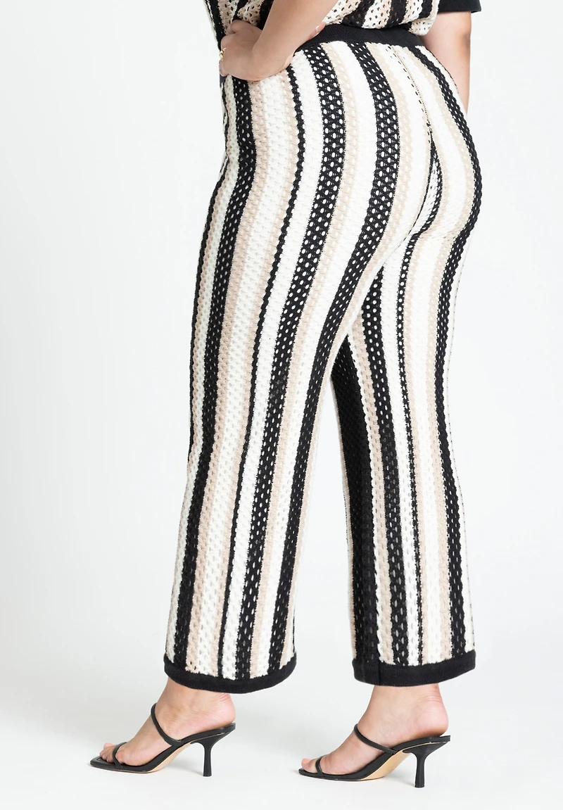 Eloquii Women's Plus Crochet Pull On Pant