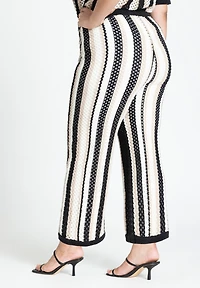 Eloquii Women's Plus Crochet Pull On Pant