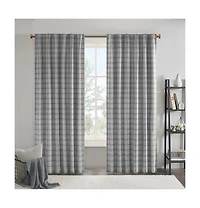 Anaheim Plaid Curtain 1 Panel for bedroom, Rob Pocket/Back Tab fit up to 1.25 inches rod Single Living Room, Width 50 length 95 inch