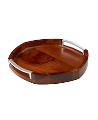 Nambe Rivet Handled Tray