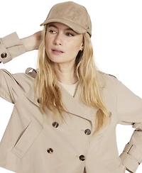 Steve Madden Women's Stone Distressed Metallic Baseball Cap