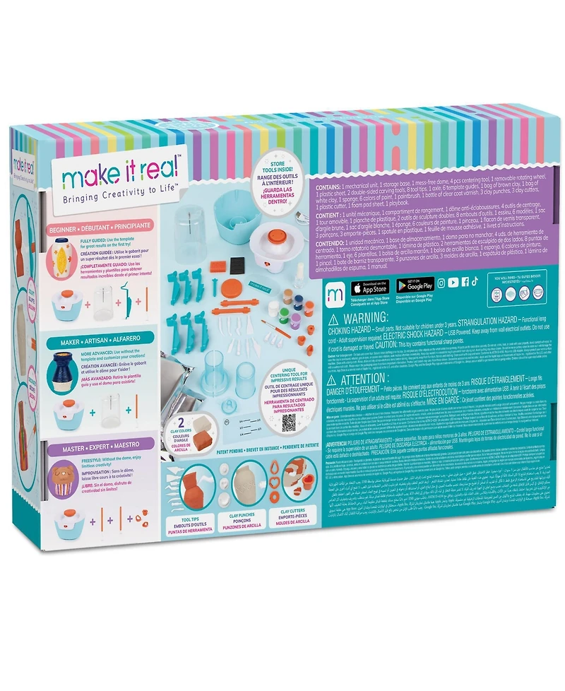 Make It Real Mini Pottery Studio Deluxe Set