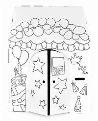 Easy Playhouse Birthday Cardboard Craft Fort