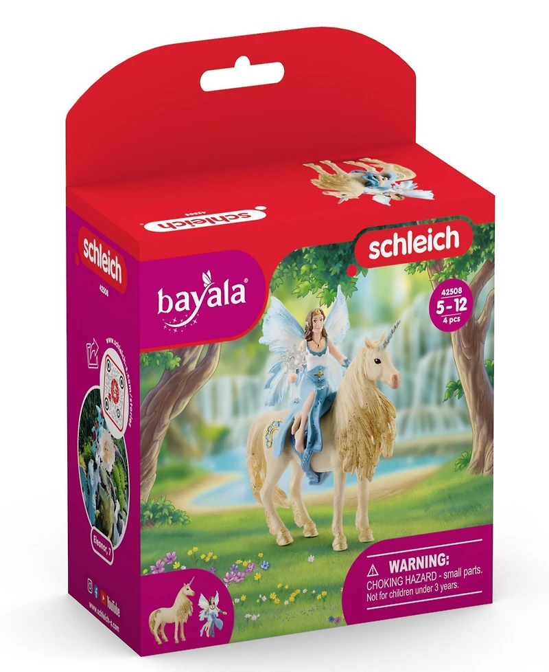 Schleich Bayala Eyela Riding On Golden Unicorn Playset