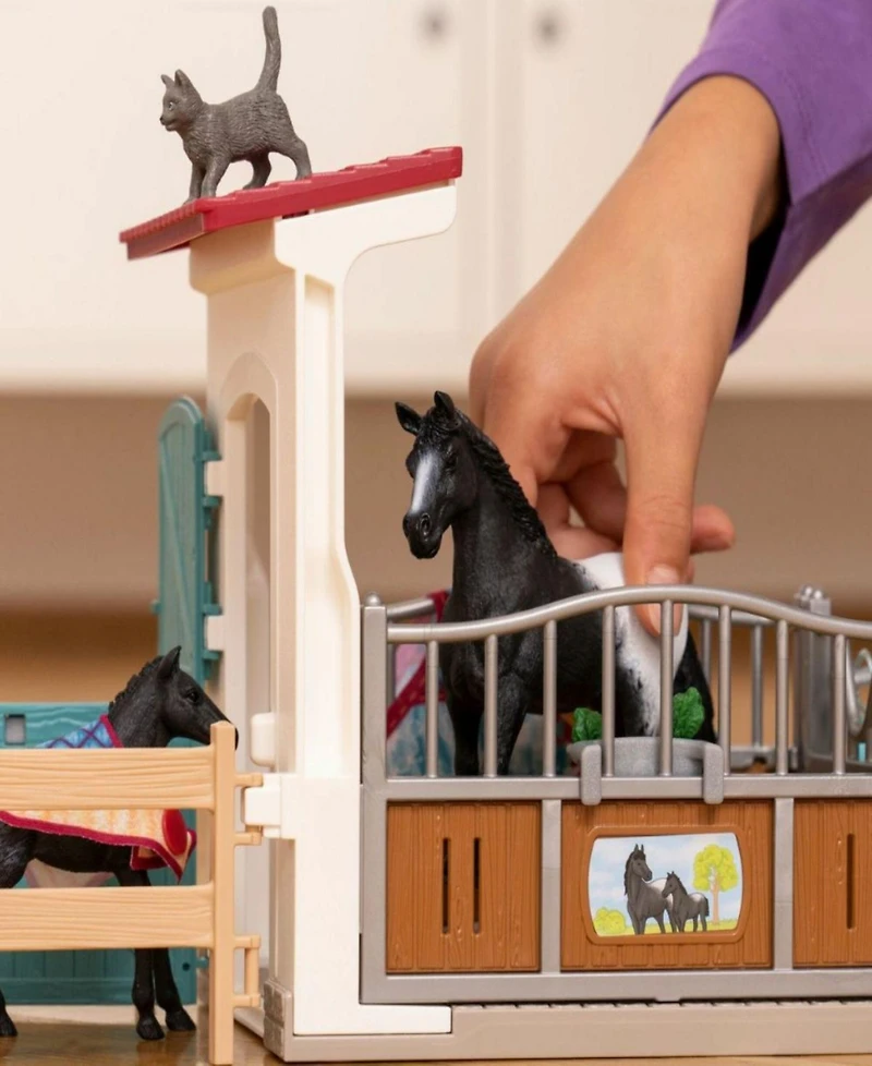 Schleich Horse Club Horse Box With Mare Foal Playset