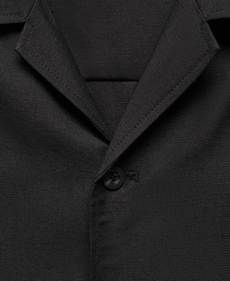 Mango Men's Slim-Fit Linen-Blend Overshirt