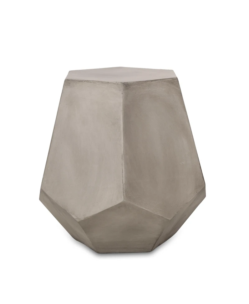 Streamdale Lightweight Concrete Geometric Side Table for Outdoor Spaces