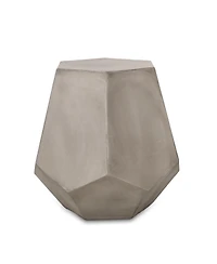 Streamdale Lightweight Concrete Geometric Side Table for Outdoor Spaces