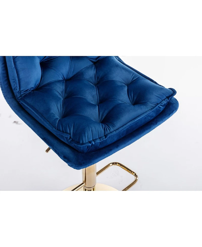 Simplie Fun Chrome Swivel Bar Stools Set