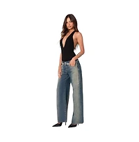 Edikted Women's Deep V Backless Bodysuit