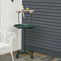 Streamdale Furniture 48" Rolling T-Stand Bird Training Activity Playground With Perch