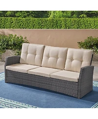 Streamdale Modern 3-Seater Patio Sofa Stylish, Durable, Water-Resistant