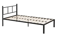 Simplie Fun Triple Bunk Bed with Vent Board/ Sturdy Metal Frame/ Noise-Free Wood Slats/ Separatable into three beds/ No Box Spring Needed