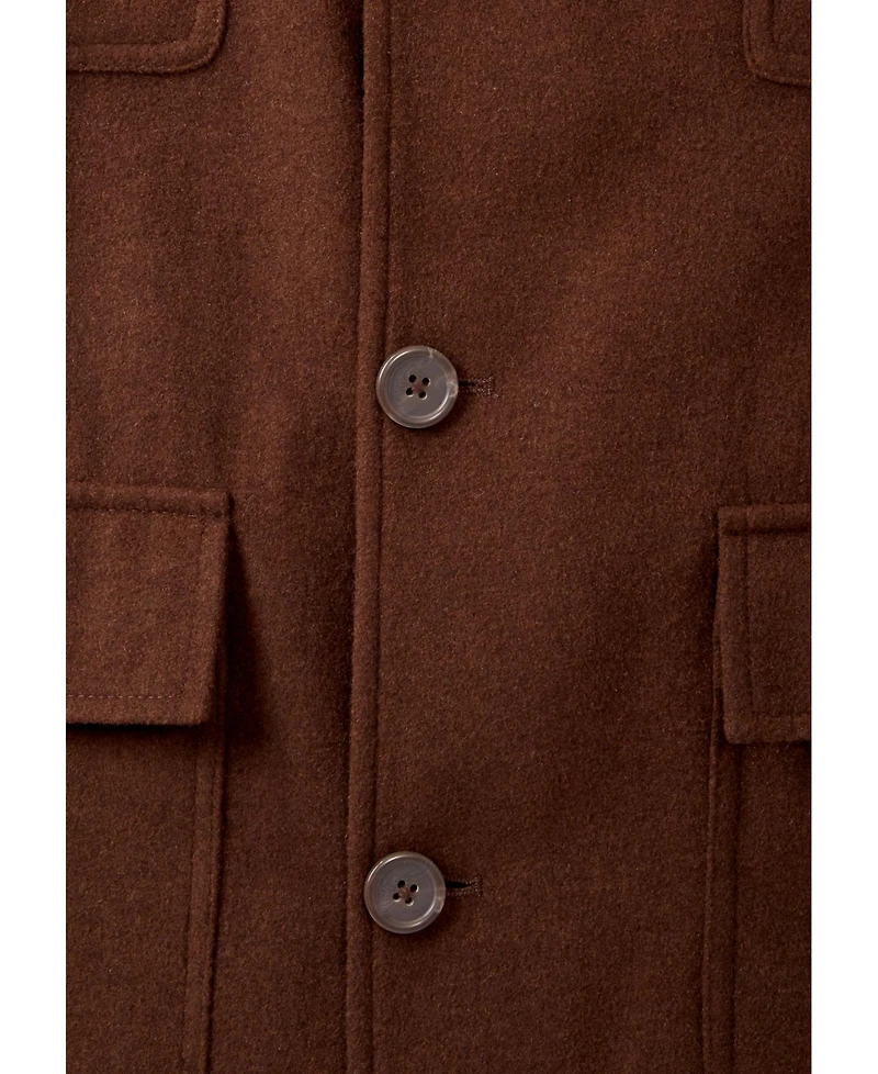 KingSize Big & Tall Multi-Pocket Wool Inset Jacket