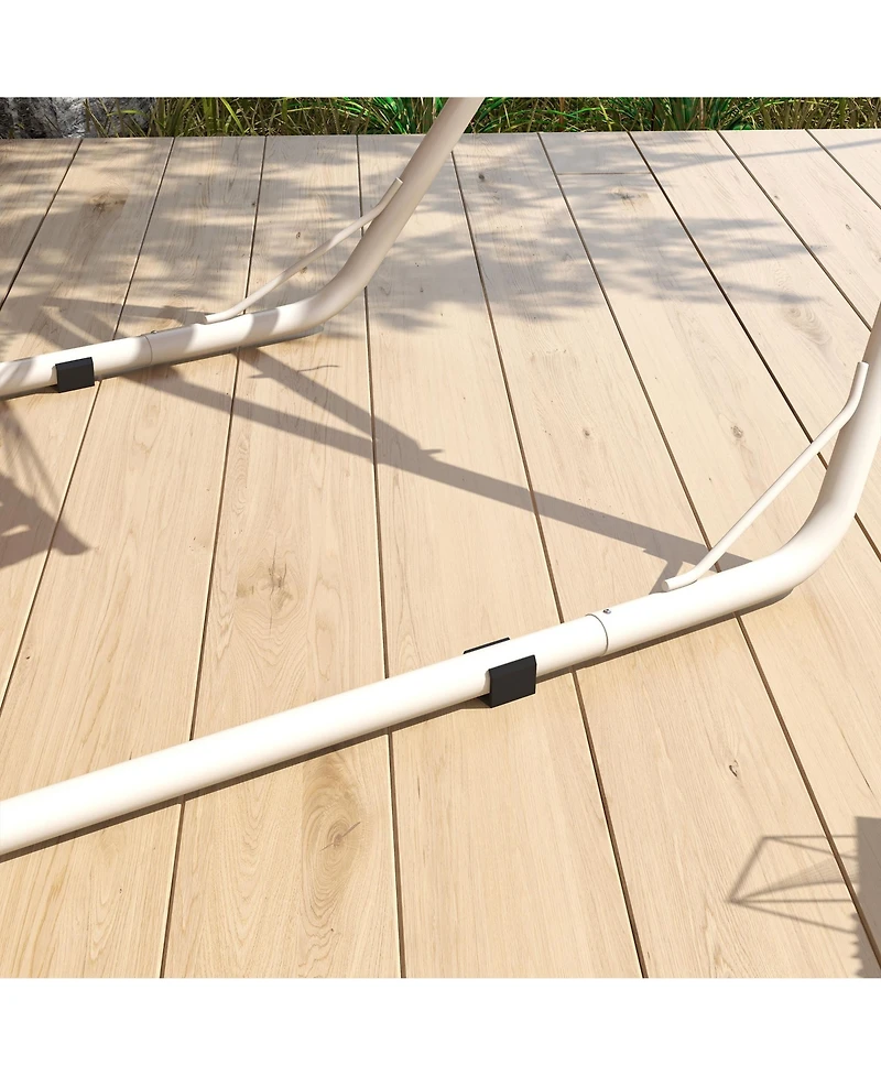 Hammock Stand for 2 Person, Portable Adjustable Steel Frame Hammock Stand with Weather Resistant Finish, for 9-14ft Hammocks, 10.3', 550 lbs. Capacity