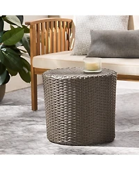 Simplie Fun Stylish Wicker Barrel Side Table | Durable & Convenient Outdoor Accent