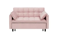 Simplie Fun Sofa Bed with 2 Pillows, 55 Inch - Beige, Black, Pink, or Gray