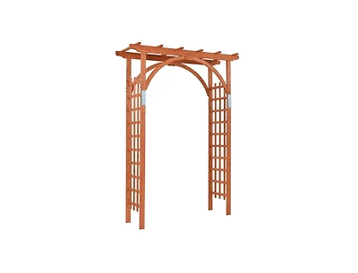 Slickblue Garden Archway Arch Lattice Trellis Pergola for Climbing Plants and Outdoor Wedding Bridal Decor