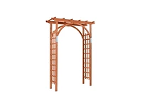 Slickblue Garden Archway Arch Lattice Trellis Pergola for Climbing Plants and Outdoor Wedding Bridal Decor