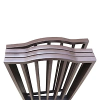 Pet Gate – Dog Gate for Doorways, Stairs or House – Freestanding, Folding, black, Arc Wooden