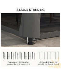 Spacious Outdoor Gazebo with Mesh Netting for Group Activities and Protection